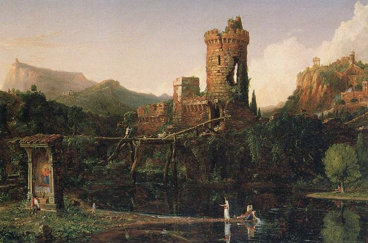 Thomas Cole Landscape Composition:Italian Scenery (mk13) Germany oil painting art